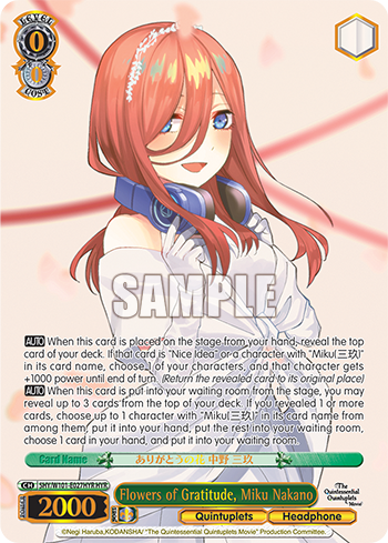 Flowers of Gratitude, Miku Nakano