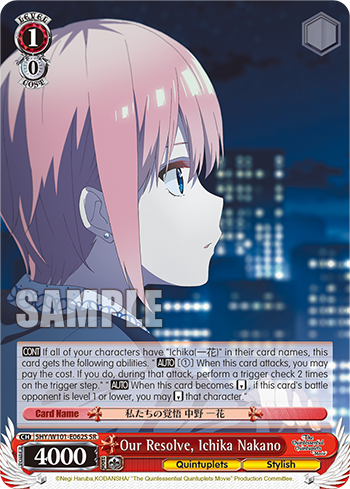 Our Resolve, Ichika Nakano