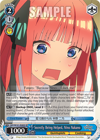 Secretly Being Helped, Nino Nakano