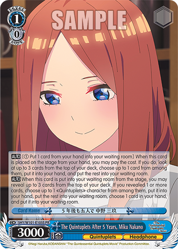 The Quintuplets After 5 Years, Miku Nakano