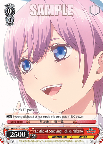 Loathe of Studying, Ichika Nakano