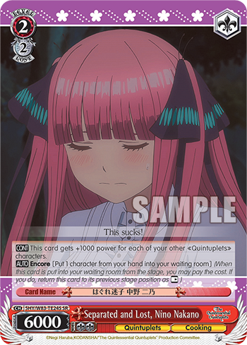 Separated and Lost, Nino Nakano