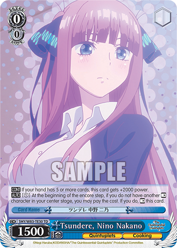 Tsundere, Nino Nakano