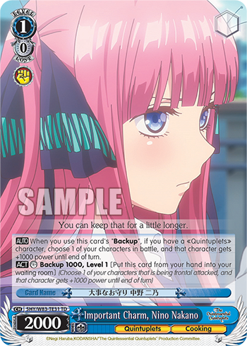 Important Charm, Nino Nakano