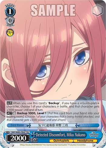 Detected Discomfort, Miku Nakano