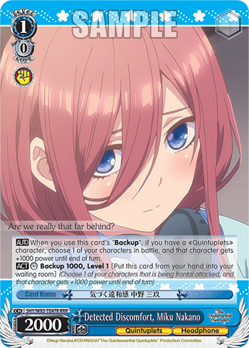 Detected Discomfort, Miku Nakano