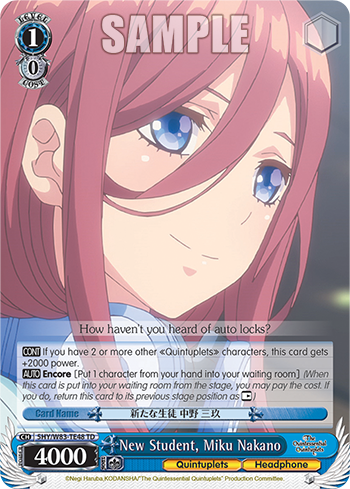 New Student, Miku Nakano