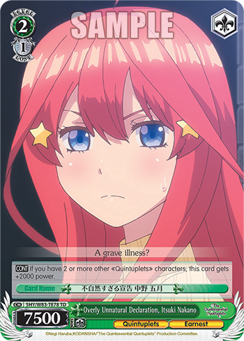 Overly Unnatural Declaration, Itsuki Nakano