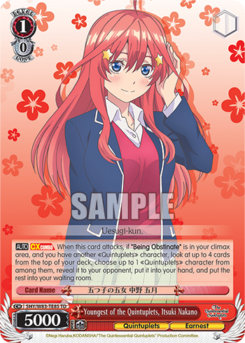 Youngest of the Quintuplets, Itsuki Nakano