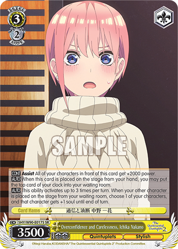 Overconfidence and Carelessness, Ichika Nakano