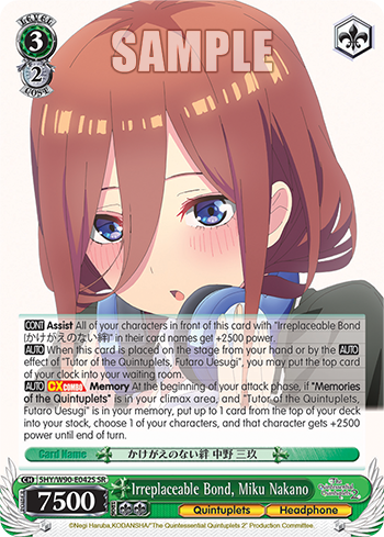 Irreplaceable Bond, Miku Nakano