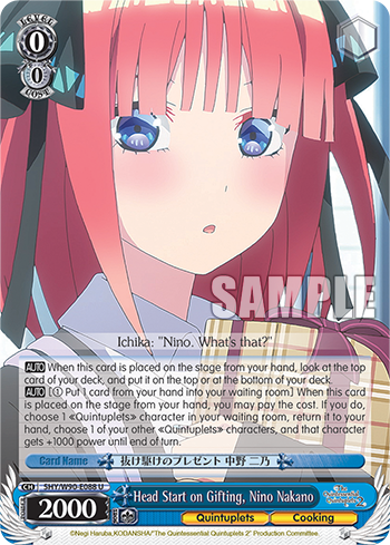 Head Start on Gifting, Nino Nakano
