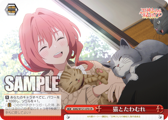猫とたわむれ