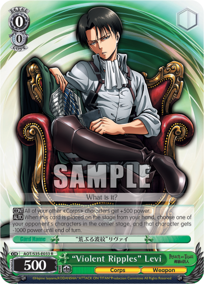 "Violent Ripples" Levi