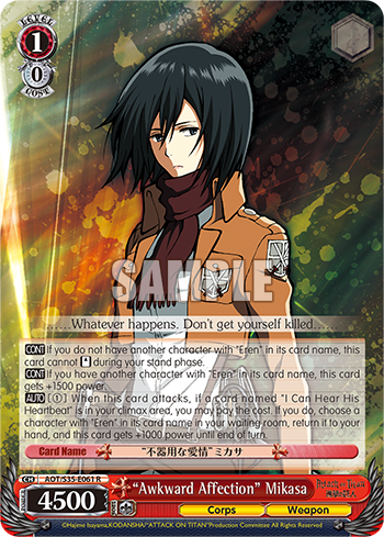 "Awkward Affection" Mikasa