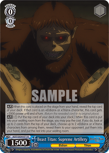 Beast Titan: Supreme Artillery