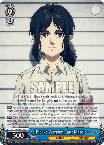 Pieck: Warrior Candidate