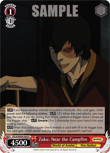 Zuko: Near the Campfire