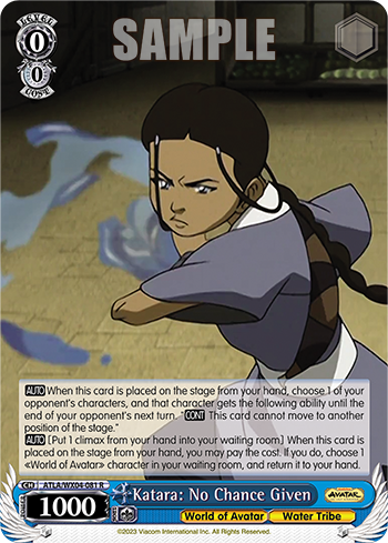 Katara: No Chance Given
