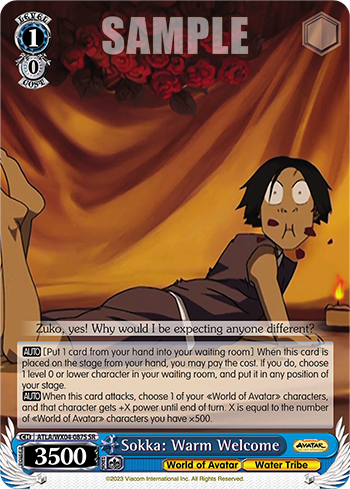 Sokka: Warm Welcome