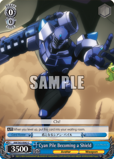 Cyan Pile Becoming a Shield
