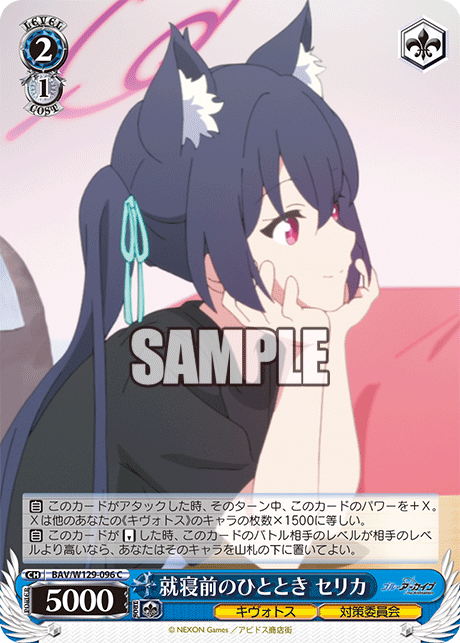 就寝前のひととき セリカ