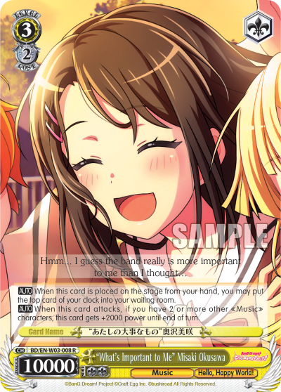 "What's Important to Me" Misaki Okusawa
