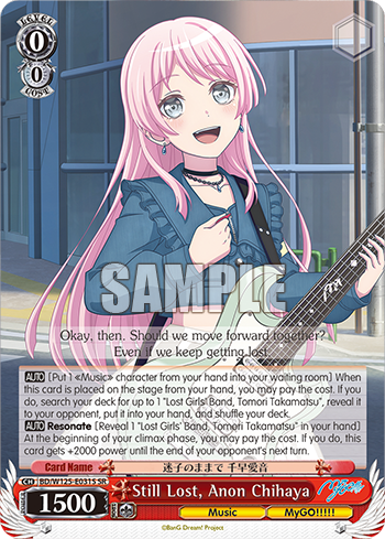 Still Lost, Anon Chihaya