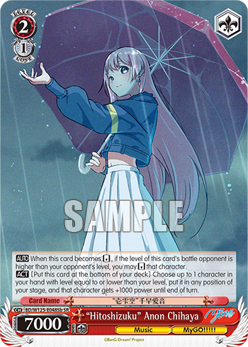 "Hitoshizuku" Anon Chihaya