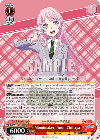 Moodmaker, Anon Chihaya