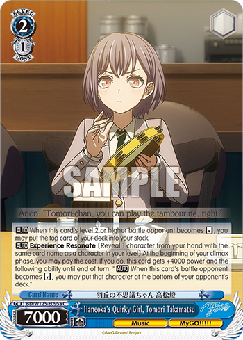 Haneoka's Quirky Girl, Tomori Takamatsu