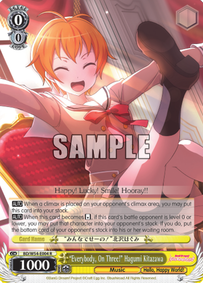 "Everybody, On Three!" Hagumi Kitazawa