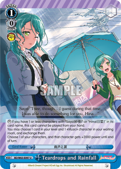 Teardrops and Rainfall