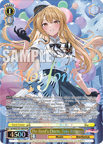 The Band's Charm, Toko Kirigaya