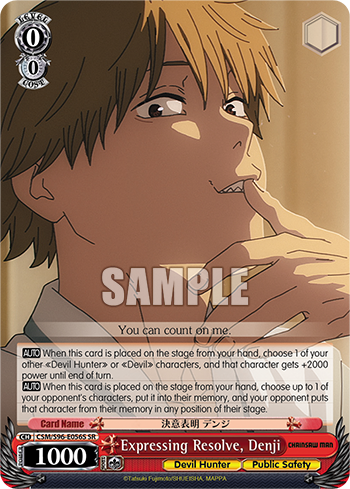 Expressing Resolve, Denji