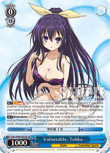 Vulnerable, Tohka