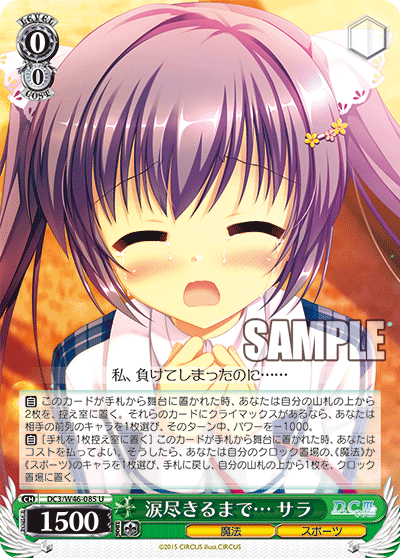 涙尽きるまで… サラ