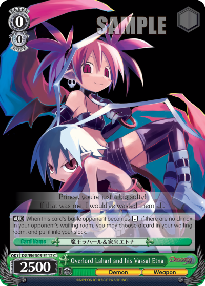 Overlord Laharl and his Vassal Etna
