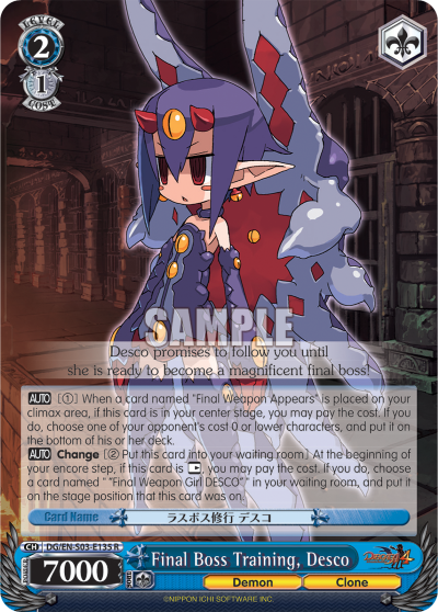 Final Boss Training, Desco