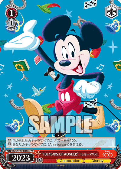 "100 YEARS OF WONDER" ミッキーマウス