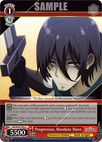 Progression, Mundane Mann