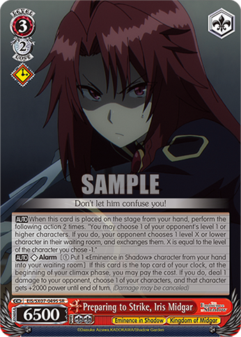 Preparing to Strike, Iris Midgar