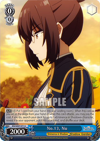 No.13, Nu