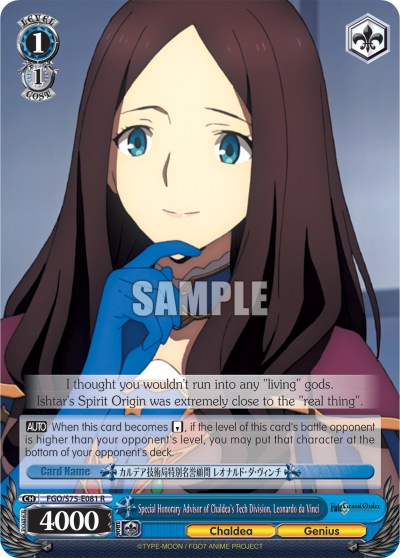 Special Honorary Advisor of Chaldea's Tech Division, Leonardo da Vinci