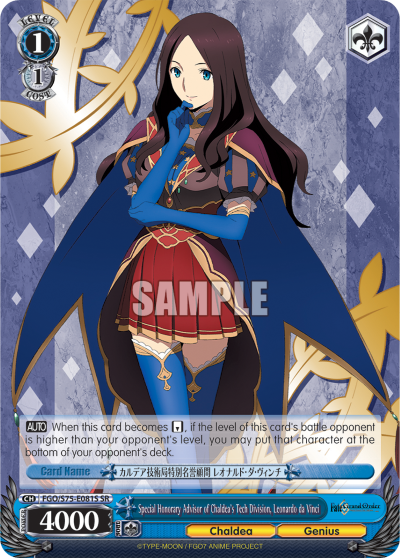 Special Honorary Advisor of Chaldea's Tech Division, Leonardo da Vinci