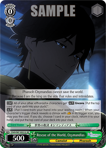 Rescue of the World, Ozymandias