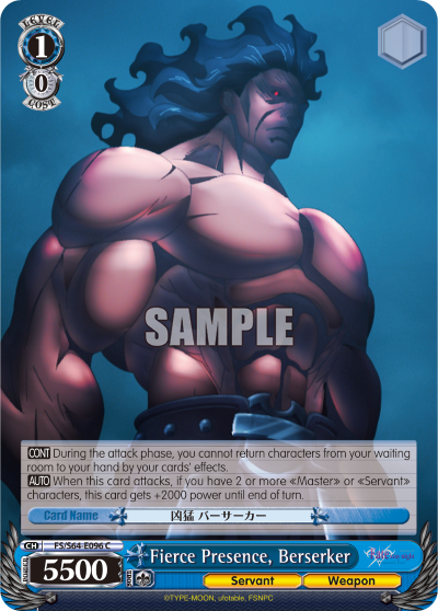 Fierce Presence, Berserker