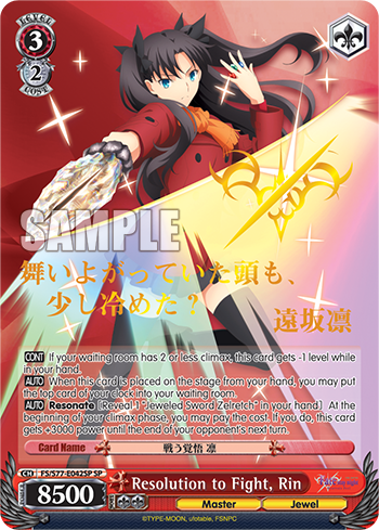 Resolution to Fight, Rin