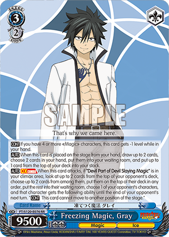 Freezing Magic, Gray