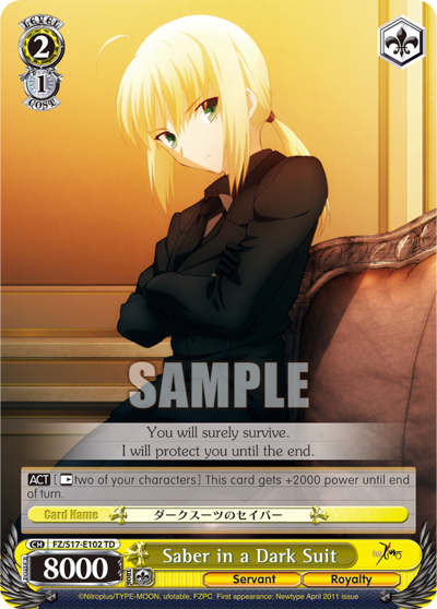 Saber in a Dark Suit